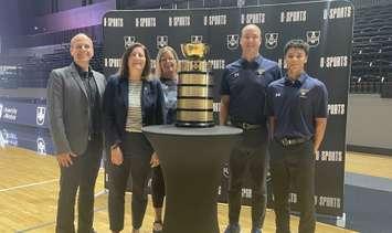 UWindsor is announced as the host of the 2026 USports men's volleyball championship, September 2024. (Photo by Maureen Revait) 