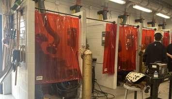 St. Anne's Skilled Trades Academy welding station, May 14, 2025. (Photo by Maureen Revait) 