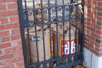 Yard waste bags. (Photo by Adelle Loiselle)