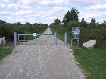 A gate similar to two that were stolen from the Cypher Systems Group Greenway in Essex. Photo courtesy ERCA.