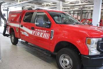 Windsor Fire and Rescue command vehicle, November 20, 2024. Photo by Mark Brown/WindsorNewsToday.ca.