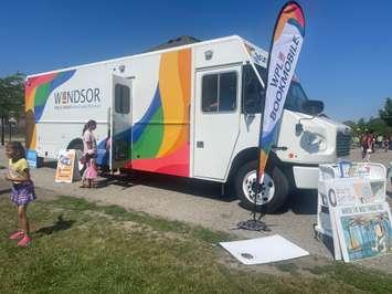 Windsor Public Library book mobile, FRED 2.0, July 3, 2025. (Photo by Maureen Revait)
