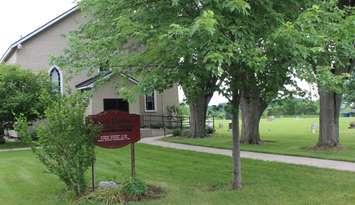 Church building and hall in North Buxton on A D Shadd Rd. June 19, 2019. (Photo by Sarah Cowan Blackburn News Chatham-Kent).  