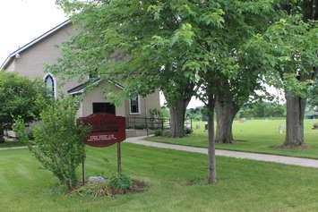 Church building and hall in North Buxton on A D Shadd Rd. June 19, 2019. (Photo by Sarah Cowan Blackburn News Chatham-Kent).  