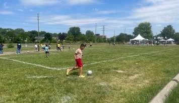 New soccer field at Crowley Park in west-Windsor, July 3, 2025. (Photo by Maureen Revait)
